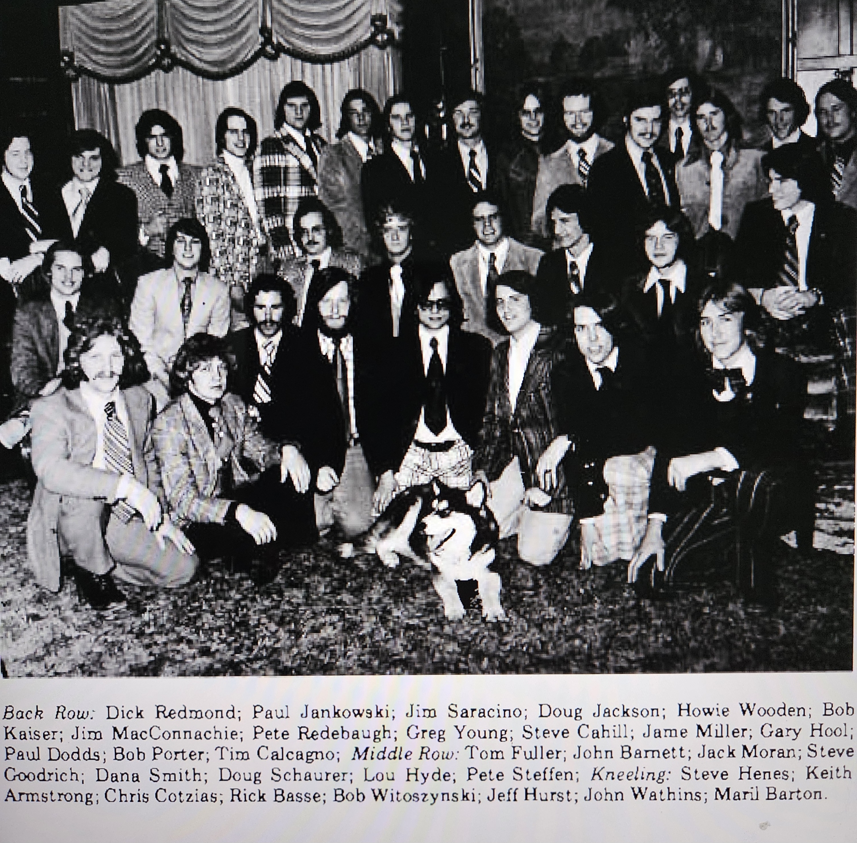 Michigan Delta chapter photo, March 1975