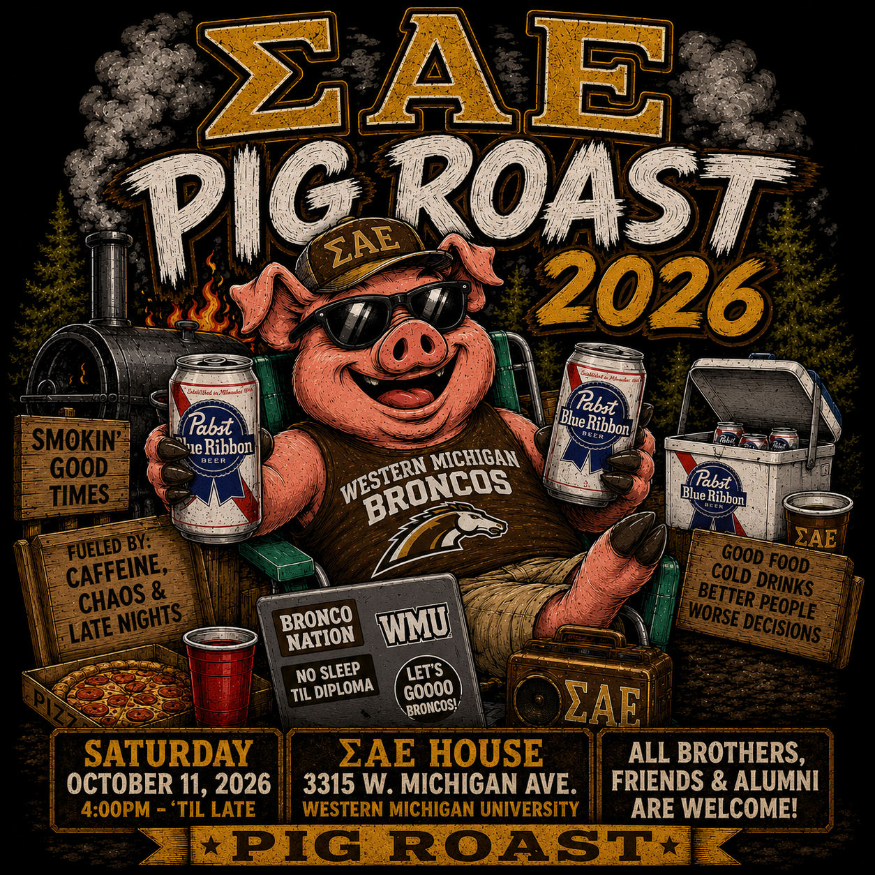 Michigan Delta annual pig roast