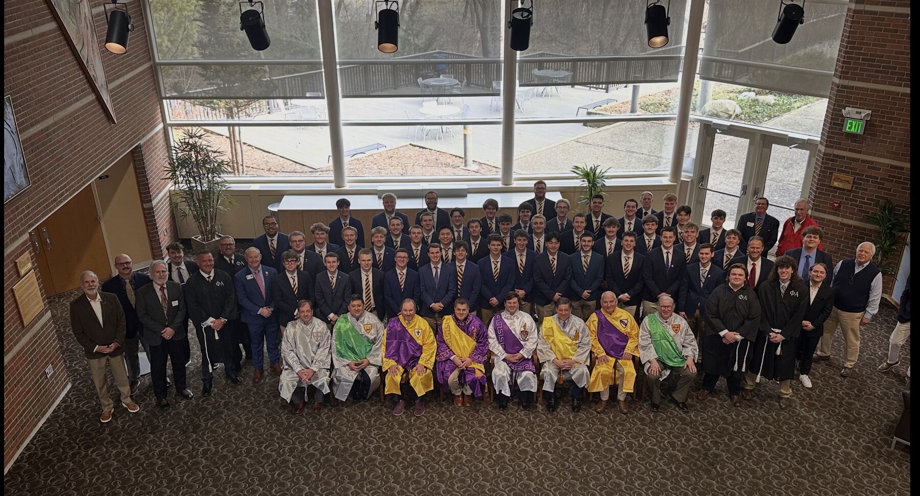Michigan Delta chapter with alumni ritual officers