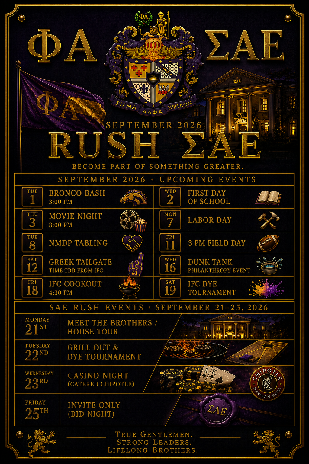 Michigan Delta Fall 2026 Rush Schedule